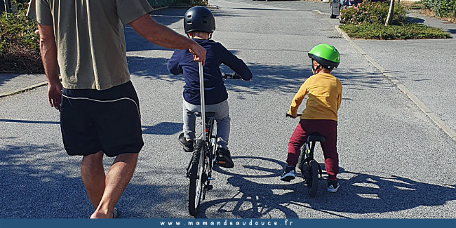 Celui qui ne savait pas faire de vélo sans les petites roues